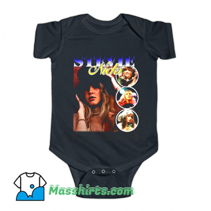 Stevie Nicks Retro 90s Baby Onesie