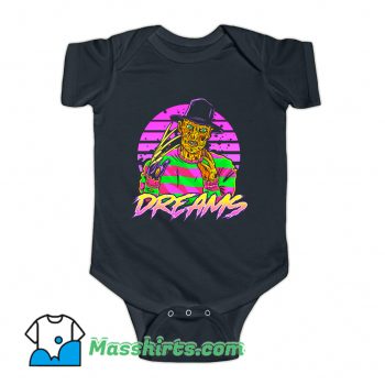 Awesome Synth Dreams Horror Baby Onesie