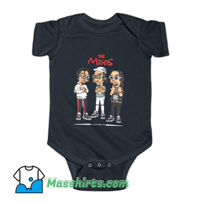 The Migos Wearing Glasses Baby Onesie