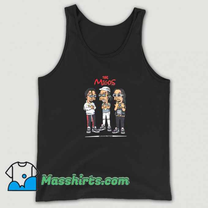 The Migos Wearing Glasses Tank Top