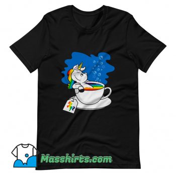 Unicorn In A Cup Of Tea T Shirt Design On Sale