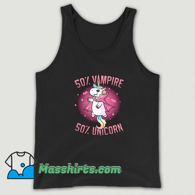 Classic Vampire Unicorn Spooky Tank Top