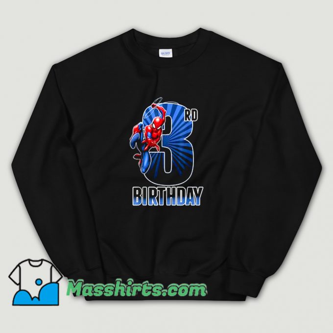 Cool 3Rd Birthday Marvel Spider-Man Sweatshirt