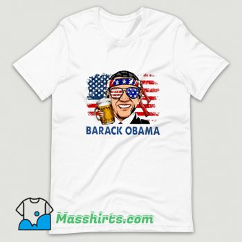 Best Barack Obama Hold Beer T Shirt Design