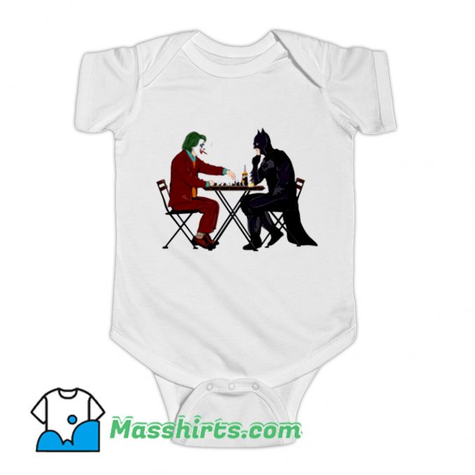 Batman And Joker Playing Chess Baby Onesie