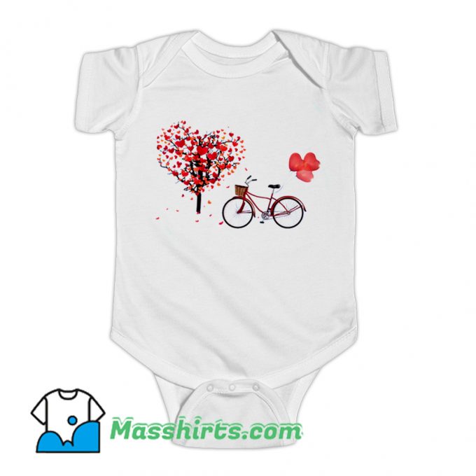 Bicycle Vogue Girl Korean Style Baby Onesie