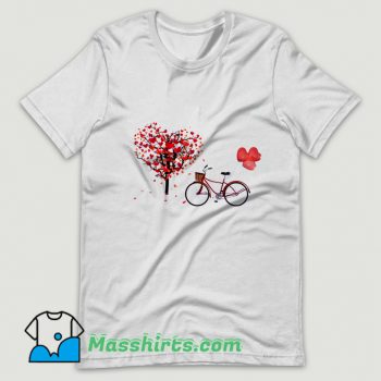 Bicycle Vogue Girl Korean Style Valentine Day T Shirt Design