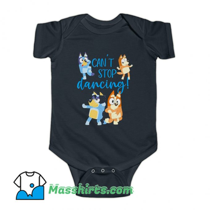 Bluey Dad Cant Stop Dancing Baby Onesie