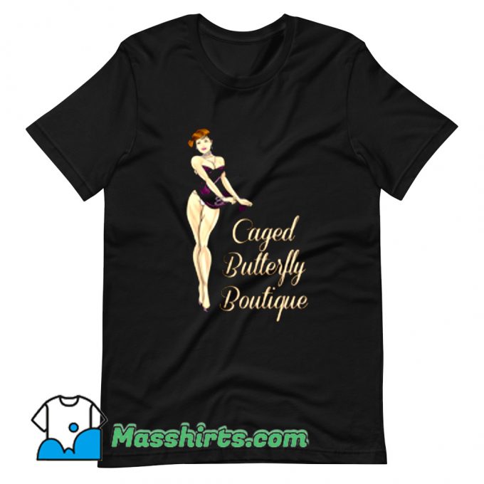 Original Caged Butterfly Boutique T Shirt Design