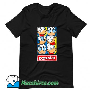 Cartoon Disney Donald Duck Face T Shirt Design