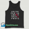 Cheap ABCDEF I Love You Tank Top