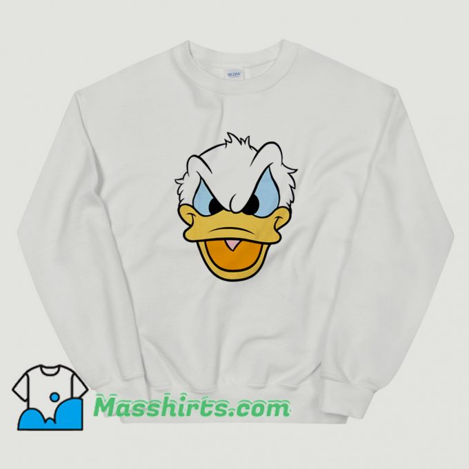 Cheap Donald Duck Angry Face Sweatshirt