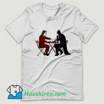 Cute Batman And Joker Playing Chess T Shirt Design