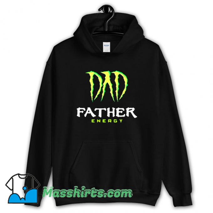 Vintage Dad Father Energy Monster Hoodie Streetwear