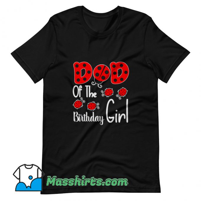 Vintage Dad Of The Birthday Girl T Shirt Design