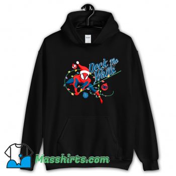 Deck The Walls Spiderman Christmas Hoodie Streetwear