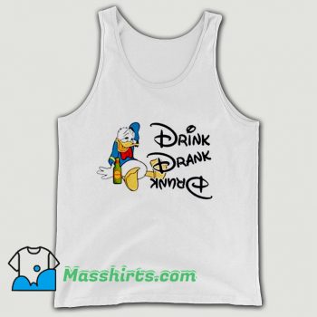 Disney Donald Duck Drink Drank Drunk Tank Top