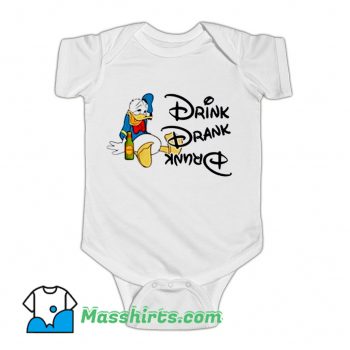 Donald Duck Drink Drank Drunk Baby Onesie On Sale