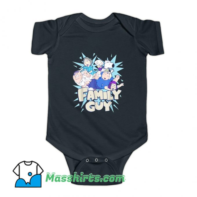 Vintage Family Guy Fight Logo Baby Onesie