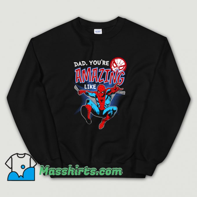 Funny Father Day Spider Man Comic Sweatshirt