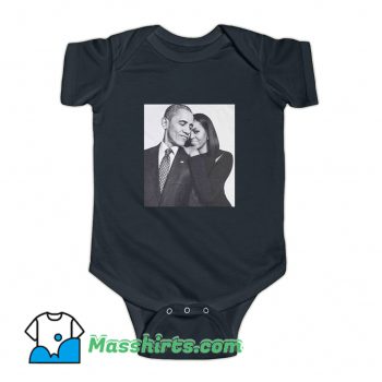 First Barack Obama and Lady Michelle Baby Onesie