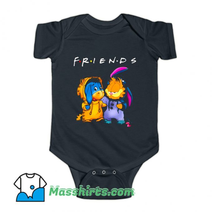 Friends Eeyore And Garfield Baby Onesie