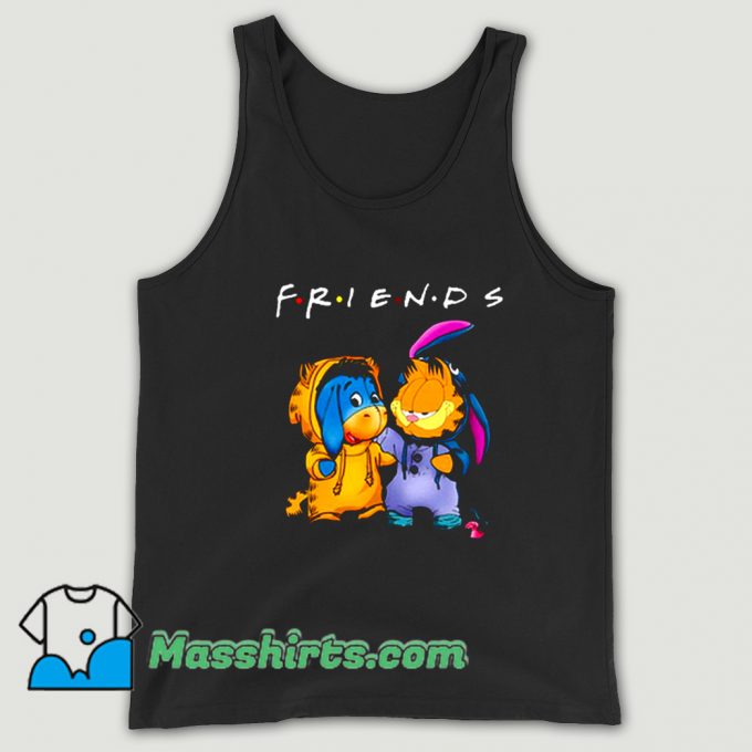 Friends Eeyore And Garfield Vintage Tank Top