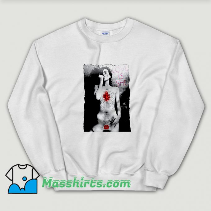 Girl Nude Love Sexy Vintage Sweatshirt