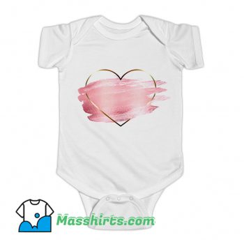 Heart Flower Love Valentine Day Baby Onesie