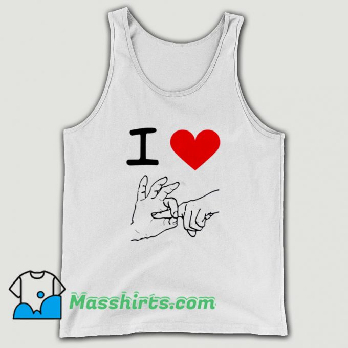 I Love Heart Sex Tank Top On Sale