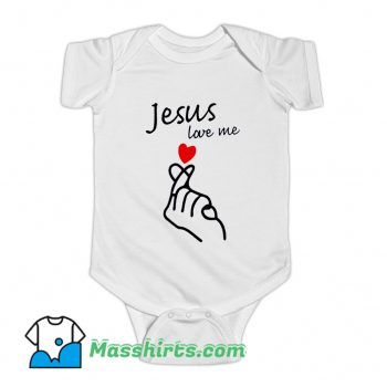 Jesus Love Me Valentine Day Baby Onesie