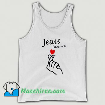 Jesus Love Me Valentine Day Tank Top On Sale
