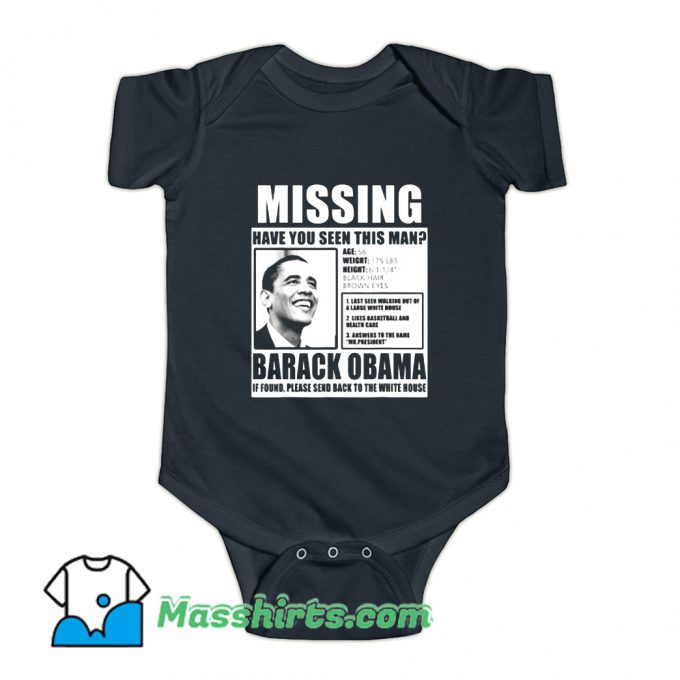 Liberal Poster Barack Obama Baby Onesie On Sale