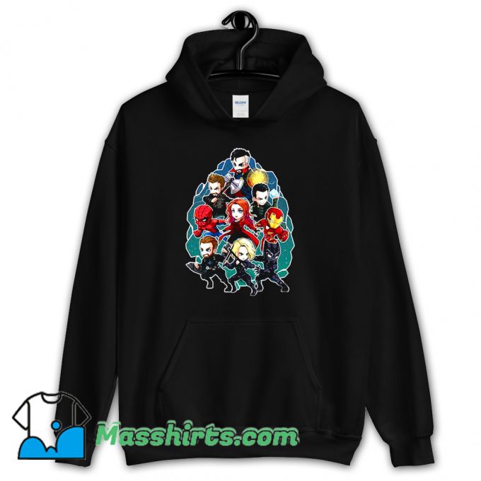 Original Marvel Character Chibi Hoodie Streetwear