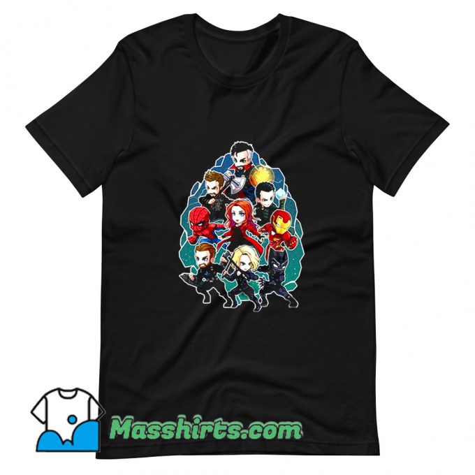 Cute Marvel Character Chibi T Shirt Design