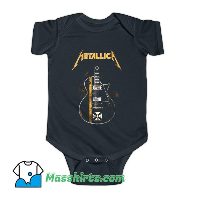 Metallica HelfIeld Guitard Baby Onesie