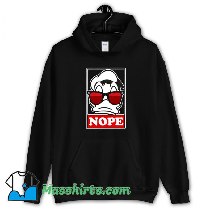 Nope Cartoon Donald Duck Hoodie Streetwear