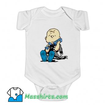 Off White Jordan X Charlie Brown Baby Onesie