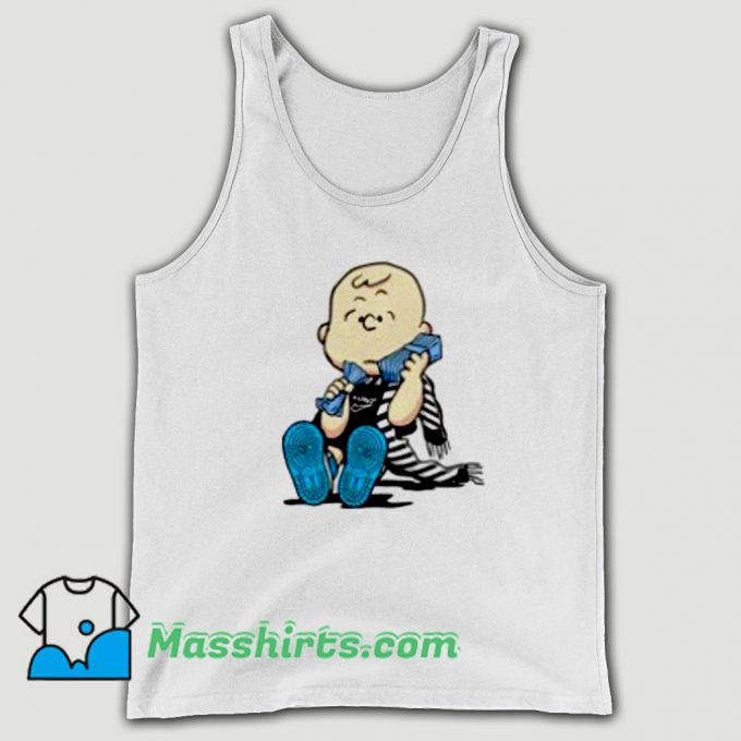 Off White Jordan X Charlie Brown Funny Tank Top