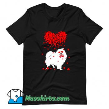 Original American Eskimo Dog Lover Valentine T Shirt Design