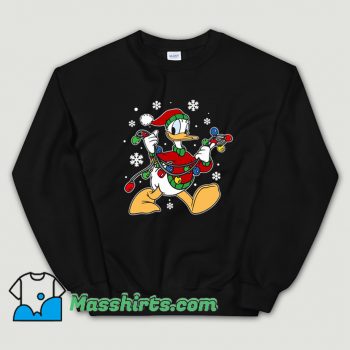 Original Donald Duck Christmas Light Sweatshirt
