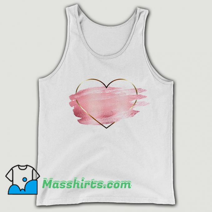 Original Heart Flower Love Valentine Day Tank Top