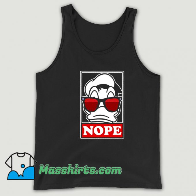 Original Nope Cartoon Donald Duck Tank Top