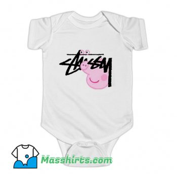 Peppa Pig X Stussy Parody Baby Onesie