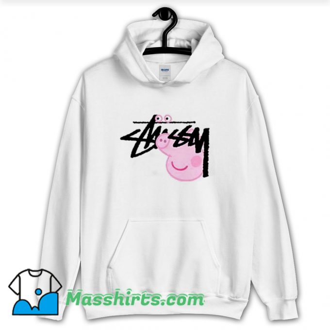 Peppa Pig X Stussy Parody Hoodie Streetwear