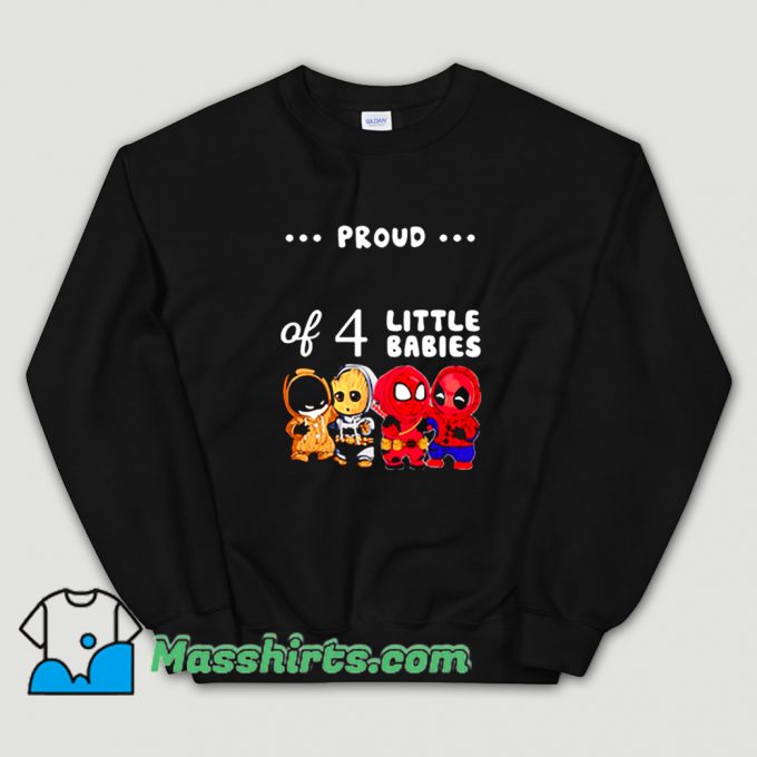 Classic Proud Of 4 Little Babies Spider-Man Sweatshirt