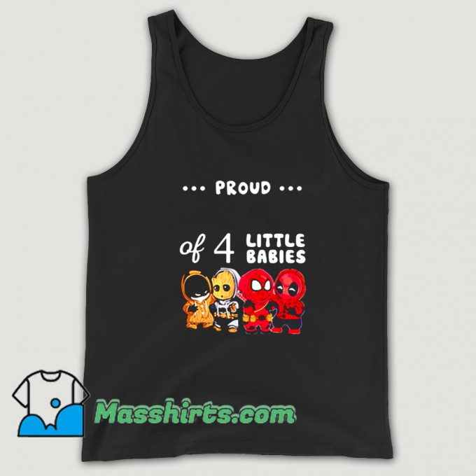 Vintage Proud Of 4 Little Babies Spider-Man Tank Top