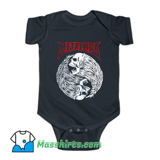 Rock Metallica Music Death Baby Onesie