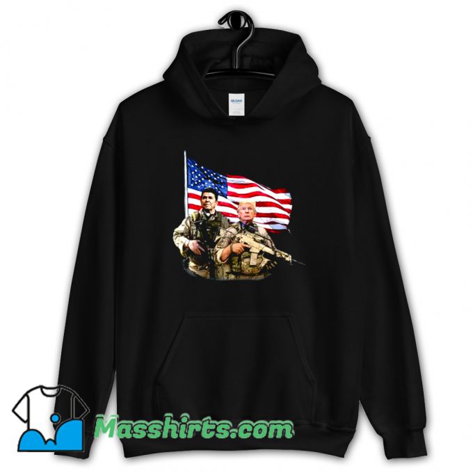 Cheap Ronald Donald Trump USA Flag Hoodie Streetwear