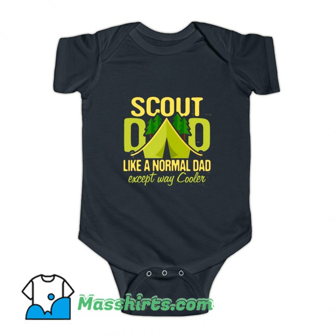 Scout Dad Cub Leader Boy Camping Baby Onesie